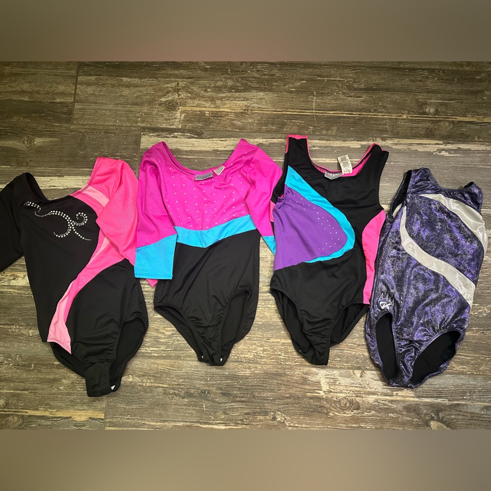 Colorful Kids Gymnastics Leotard Set